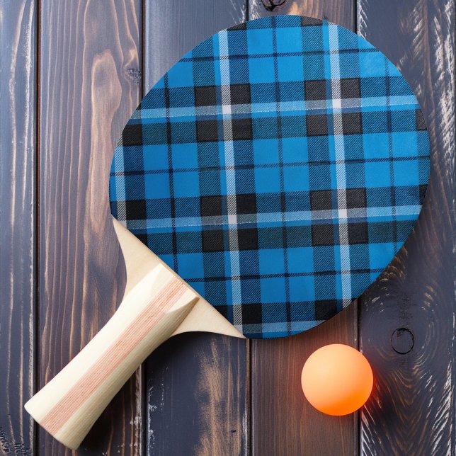 Raquette De Ping Pong Carreaux de denim bleu (Créateur téléchargé)