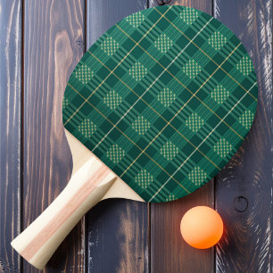 Raquette De Ping Pong Carreaux émeraude