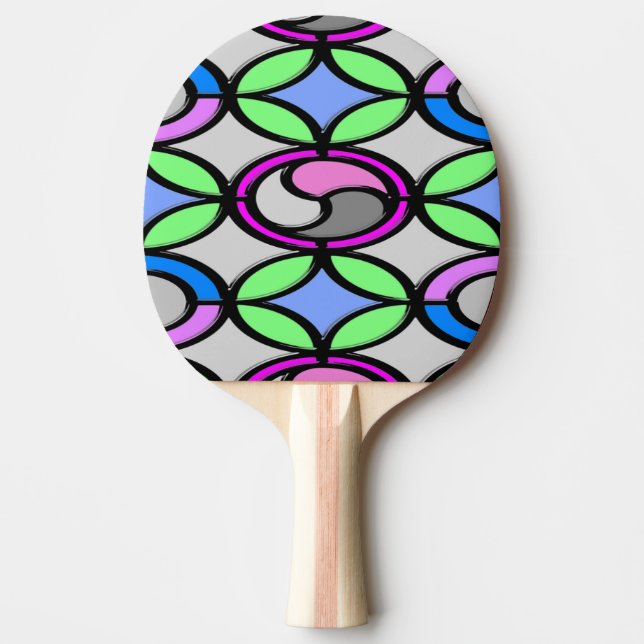 Raquette De Ping Pong Carrelage couleur verre (Devant)