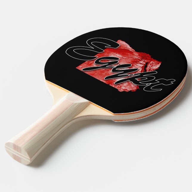 Raquette De Ping Pong Carte de l'Égypte (Dos Angle)