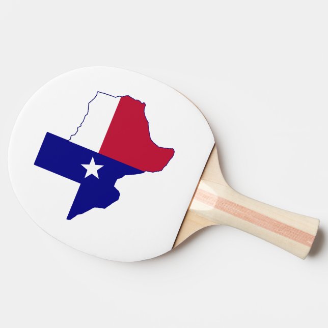 Raquette De Ping Pong Carte du drapeau du Texas (Côté)