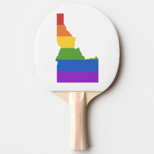 Raquette De Ping Pong Carte gay des États-Unis  État de l'Idaho