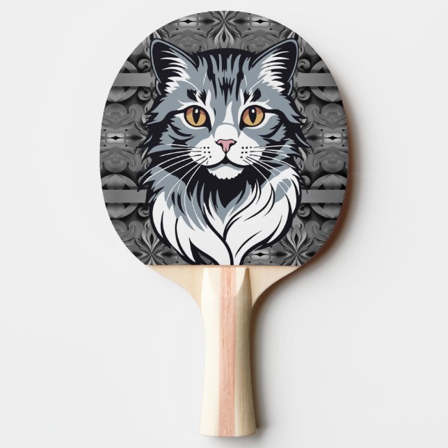 Raquette De Ping Pong Cat (Dos)