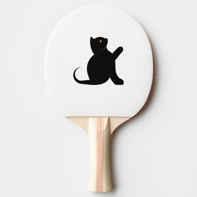 Raquette De Ping Pong Cat dit bonjour (Devant)
