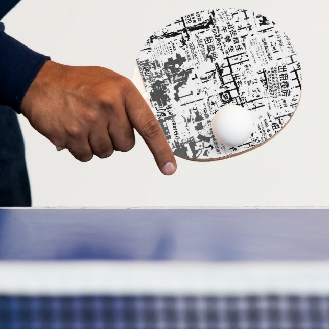 Raquette De Ping Pong Celluloïde perle murale tordu étranger (Insitu)