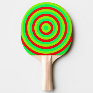 Raquette De Ping Pong Cercles Concentrés Colorés Ping Pong Bat