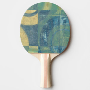 Raquette De Ping Pong Cercles et panneaux multicolores