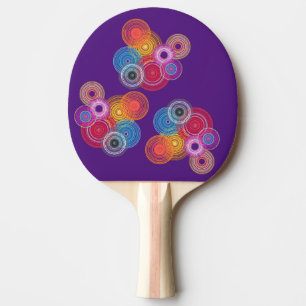 Raquette De Ping Pong Cercles multicolores