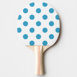 Raquette De Ping Pong Cercles Pois bleu paon