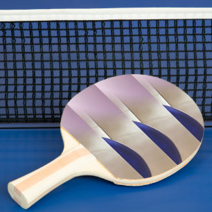 Raquette De Ping Pong Cercles semi-Abstraits rétro sur or doux