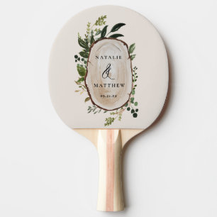 Raquette De Ping Pong Cérémonie de mariage d'hiver d'automne de la cou