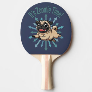Raquette De Ping Pong C'est le Carlin de temps Zoomie