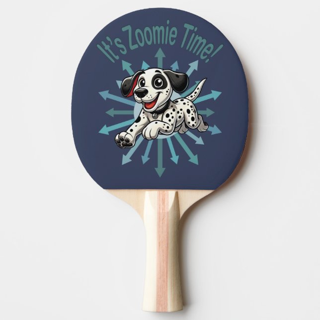 Raquette De Ping Pong C'est l'heure de Zoomie Dalmatien (Devant)