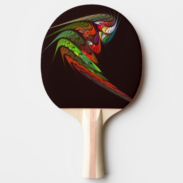 Raquette De Ping Pong Chameleon Art Abstrait (Devant)