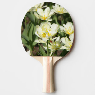 Raquette De Ping Pong Champ de tulipes blanches