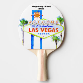 Raquette De Ping Pong Champion personnalisé de Las Vegas