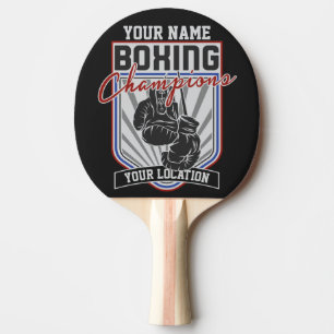 Raquette De Ping Pong Champions de boxe personnalisés Boxer Fitness Gym