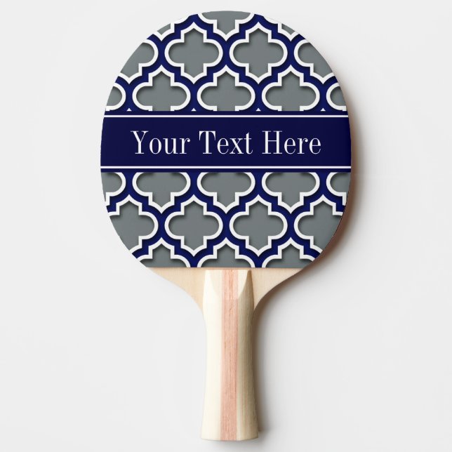 Raquette De Ping Pong Charcoal Navy Whats Marocain #5DS Nom de la marine (Devant)
