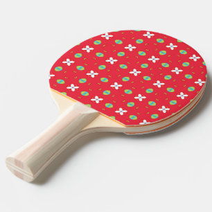 Raquette De Ping Pong Charme des Fêtes de Noël Motif 02 -