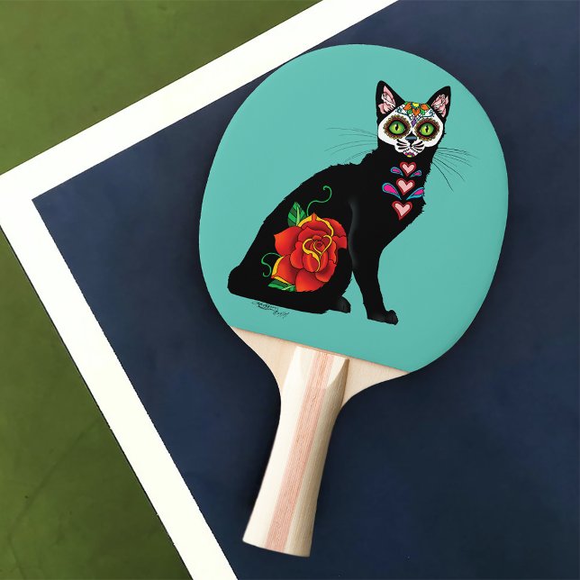 Raquette De Ping Pong Chat noir de Sugar (Créateur téléchargé)