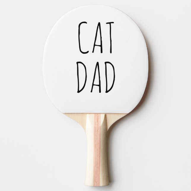 Raquette De Ping Pong "Chat Papa" Simple Farmhouse moderne (Devant)
