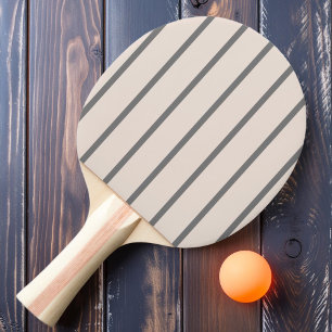 Raquette De Ping Pong Château de sable rayé couleur rose