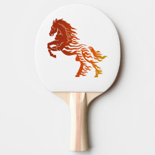 Raquette De Ping Pong Cheval flamboyant - Choisir la couleur arrière - p