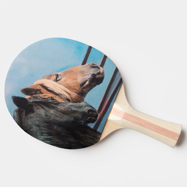 Raquette De Ping Pong Chevaux/Cabalos/Horses (Côté)