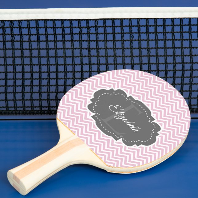 Raquette De Ping Pong Chevron rose Personnalisé Ping Pong Paddle (Insitu)