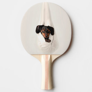 Raquette De Ping Pong Chiot de Dachshund à Hammock Cute Adorable Chien