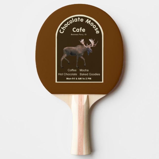 Raquette De Ping Pong Chocolat Moose Café (Devant)