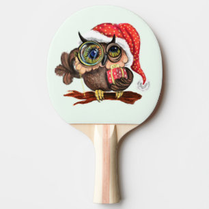 Raquette De Ping Pong Chouette de bébé avec cadeaux Ping Pong Christmas