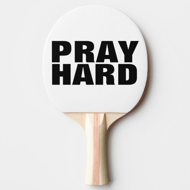 Raquette De Ping Pong Christian Ping Paddles PRAY HARD (Devant)