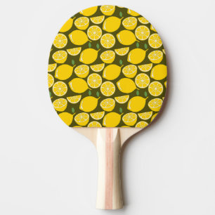 Raquette De Ping Pong Citron Jaune Moderne Amusant mignon