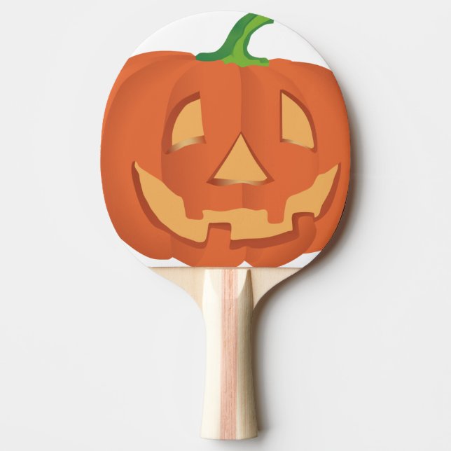 Raquette De Ping Pong Citrouille pour Halloween 1 (Devant)