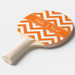 Raquette De Ping Pong Citrouille White Chevron, nom Citrouille Monogram