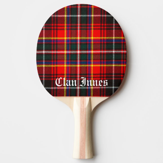 Raquette De Ping Pong Clan Innes Tartan (Devant)