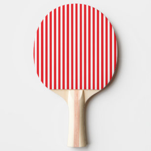 Raquette De Ping Pong Classic Minimal Rouge et Blanc Vertical