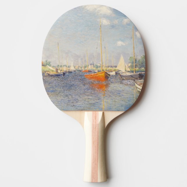Raquette De Ping Pong Claude Monet. Bateaux rouges, Argenteuil (Devant)