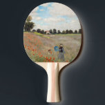 Raquette De Ping Pong Claude Monet - Champ de pavot<br><div class="desc">Poppy Field / Poppies sauvages,  près d'Argenteuil / Les Coquelicots - Claude Monet en 1873</div>