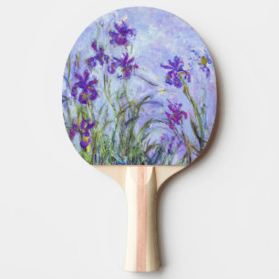 Raquette De Ping Pong Claude Monet - Iris mauves / Lilac Irises