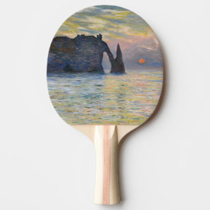 Raquette De Ping Pong Claude Monet - La Falaise, Etretat, Coucher de sol