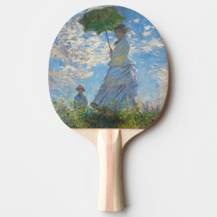 Raquette De Ping Pong Claude Monet - La Promenade, Femme à l'Ombrelle