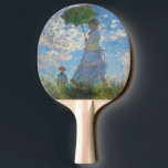 Raquette De Ping Pong Claude Monet - La Promenade, Femme avec un Parasol<br><div class="desc">La Promenade,  Femme avec un Parasol / Madame Monet et son fils / La Promenade / La Femme a l'ombrelle - Claude Monet,  1875</div>