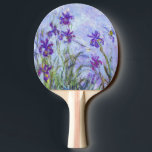 Raquette De Ping Pong Claude Monet - Lilac Irises / Iris Mauves<br><div class="desc">Lilac Irises / Iris Mauves - Claude Monet,  1914-1917</div>