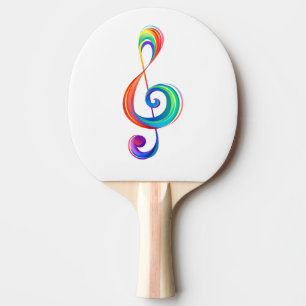 Raquette De Ping Pong Clé arc-en-ciel