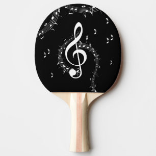 Raquette De Ping Pong Climacic G Clef Music Black