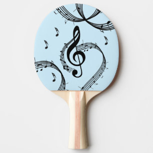 Raquette De Ping Pong Climacic G Clef Music Blue
