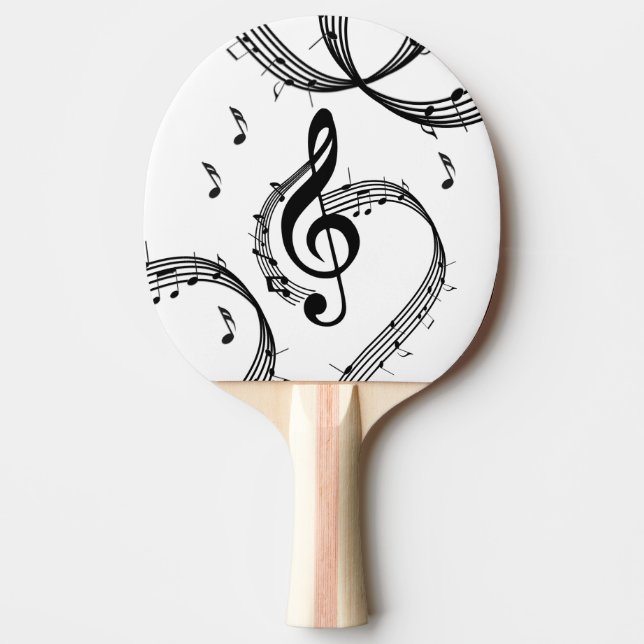 Raquette De Ping Pong Climactic G Clef Music (Devant)