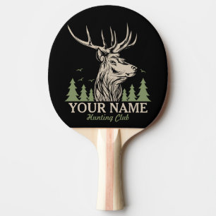 Raquette De Ping Pong Club de chasse personnalisé Hunter Deer Elk Antler
